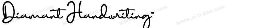 Diamant Handwriting字体转换